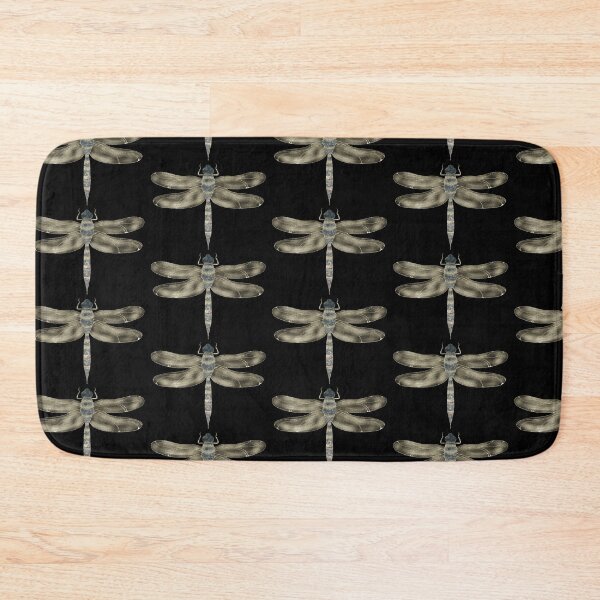 Item preview, Cute watercolor dragonfly with grey-silver wings designed and sold by Grin Katalina Floral Patterns & Cozy Art.