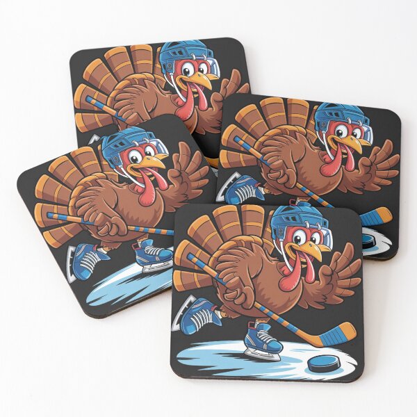 Item preview, Turkey Playing Ice Hockey Happy Thanksgiving Boys Turkey Day designed and sold by ConceptualVibes.