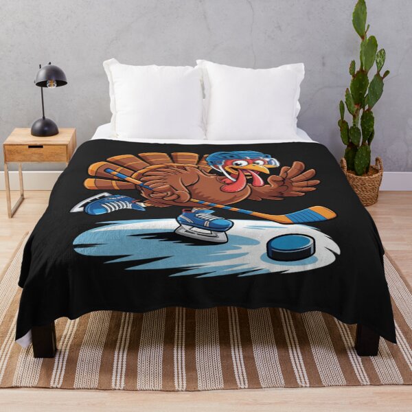 Item preview, Turkey Playing Ice Hockey Happy Thanksgiving Boys Turkey Day designed and sold by ConceptualVibes.
