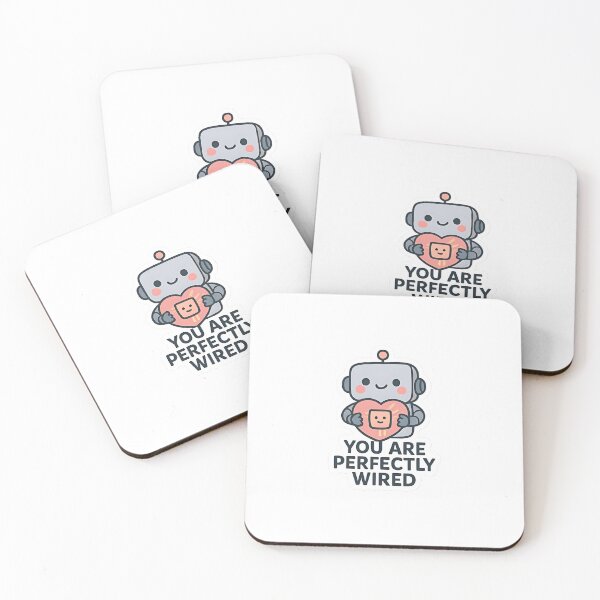 Item preview, Perfectly Wired Robot Sticker – Mental Health Motivation designed and sold by RobinDoodles.