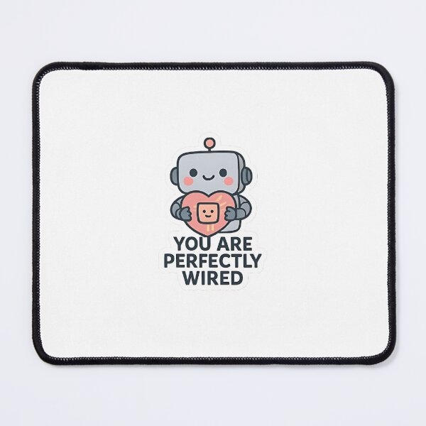 Item preview, Perfectly Wired Robot Sticker – Mental Health Motivation designed and sold by RobinDoodles.