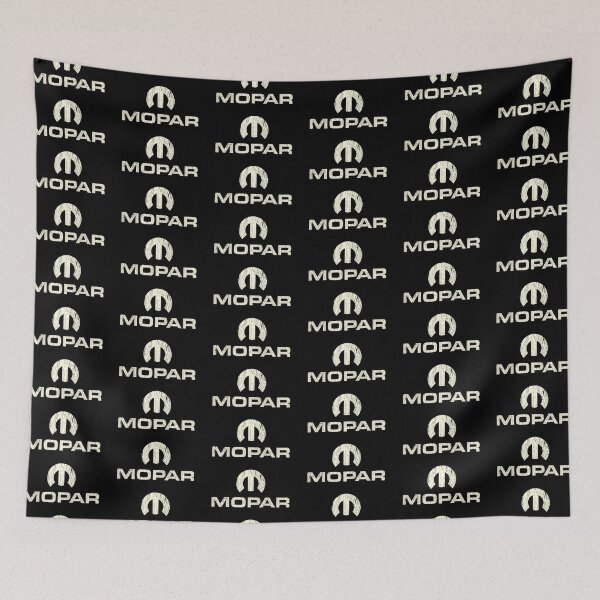 Item preview, Mopar - aged white print - distressed, shop worn finish designed and sold by retropetrol.