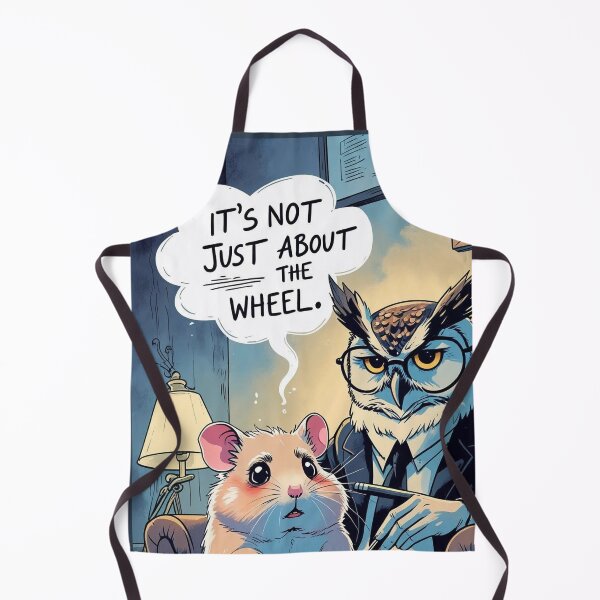 Item preview, Sad Hamster Therapy Session – “It’s Not Just About The Wheel” Funny Animal Art designed and sold by ArtivaNest.