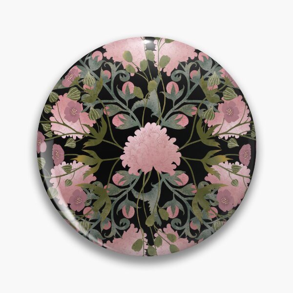 Item preview, Delicate botanical composition of pink flowers. Illustration with flowers designed and sold by Grin Katalina Floral Patterns & Cozy Art.