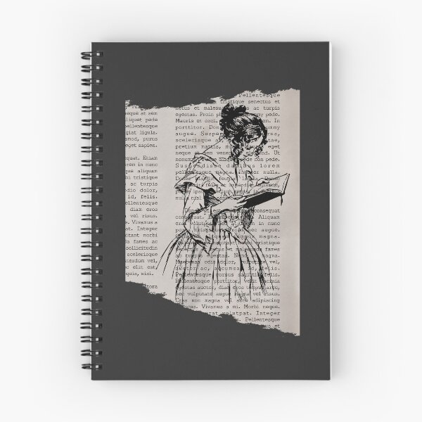 Item preview, Reader on vintage newspaper designed and sold by Neadoodles.