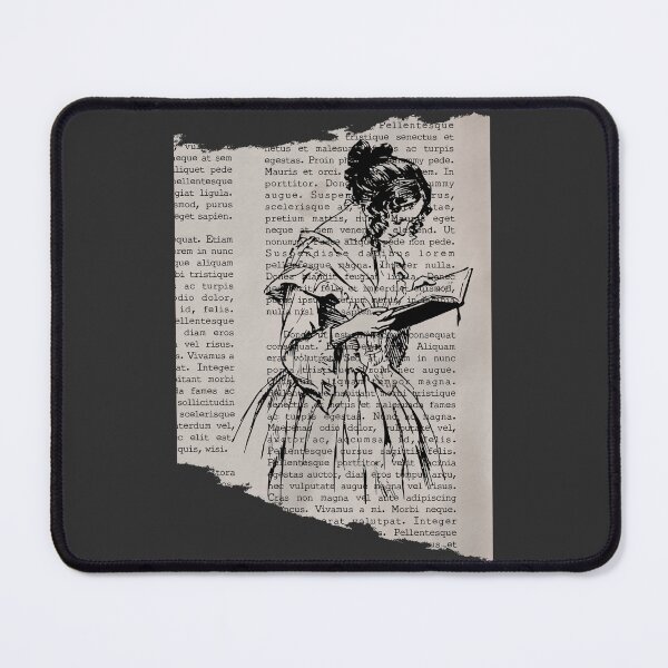 Item preview, Reader on vintage newspaper designed and sold by Neadoodles.