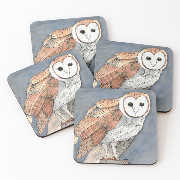 Item preview, Barn Owl on a Post at Night designed and sold by Alicia Robinson.