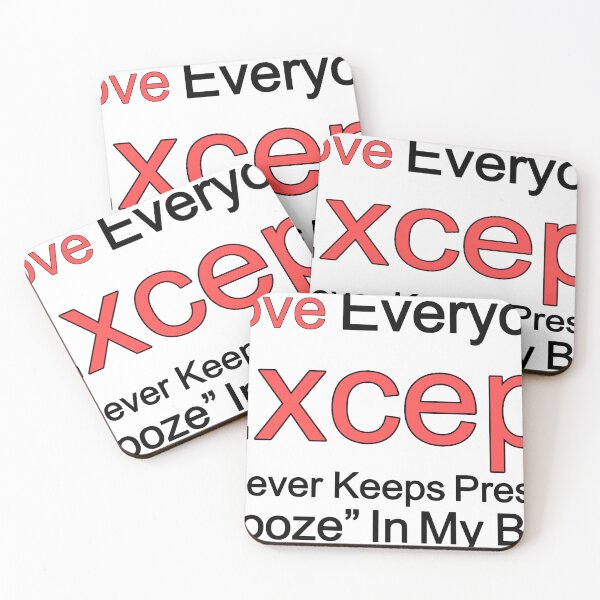 Item preview, I Love Everyone Except Whoever Keeps Pressing Snooze In My Brain designed and sold by TheIconSmith.
