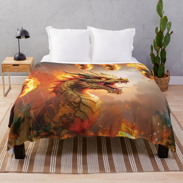 Item preview, Dragon with a powerful head, surrounded by flames designed and sold by Marcu Ioachim.