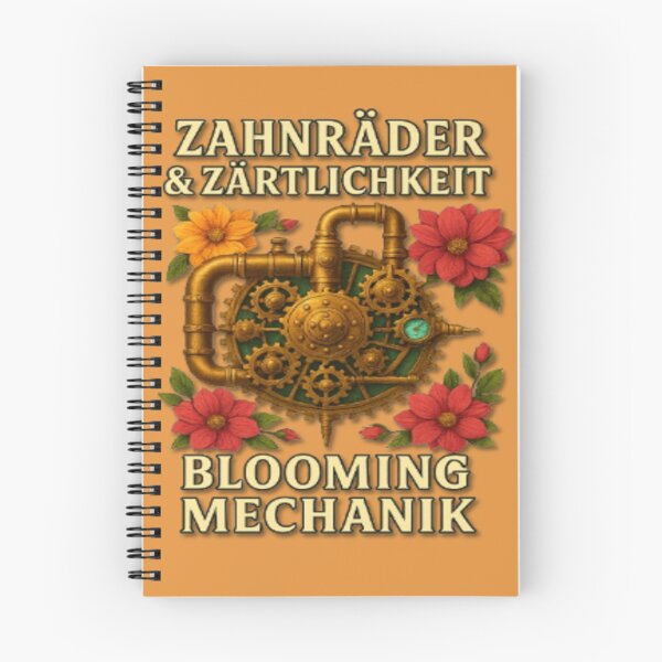 Item preview, Gears & Tenderness – Blooming Mechanics in Floral Precision designed and sold by FotoworldEdel.