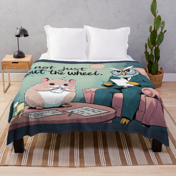 Item preview, Funny Sad Hamster Therapy – “It’s Not Just About the Wheel” | designed and sold by ArtivaNest.