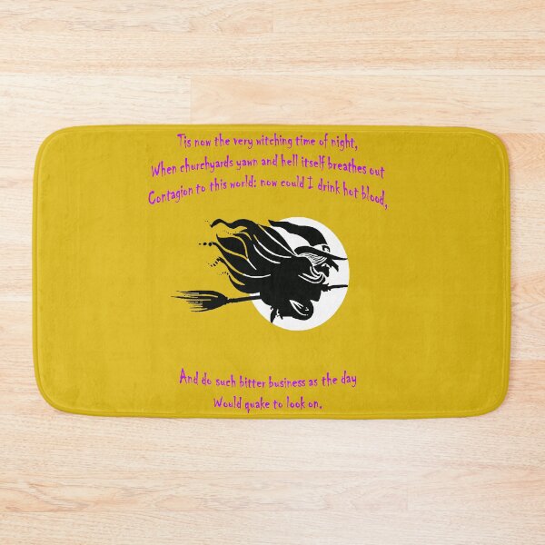 Item preview, Tis Now The Witching Time Of Night Shakespearean Quote Pink Text designed and sold by taiche.
