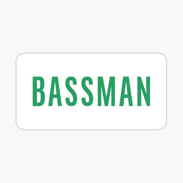 Artikel-Vorschau von Bassman Vintage Get Back Aufkleber, designt und verkauft von retropetrol.