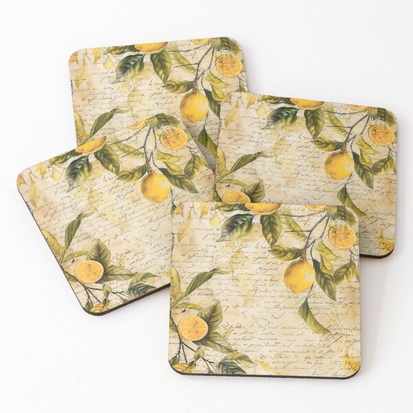 Item preview, Vintage Lemon Botanical Paper designed and sold by Linda Roisum.