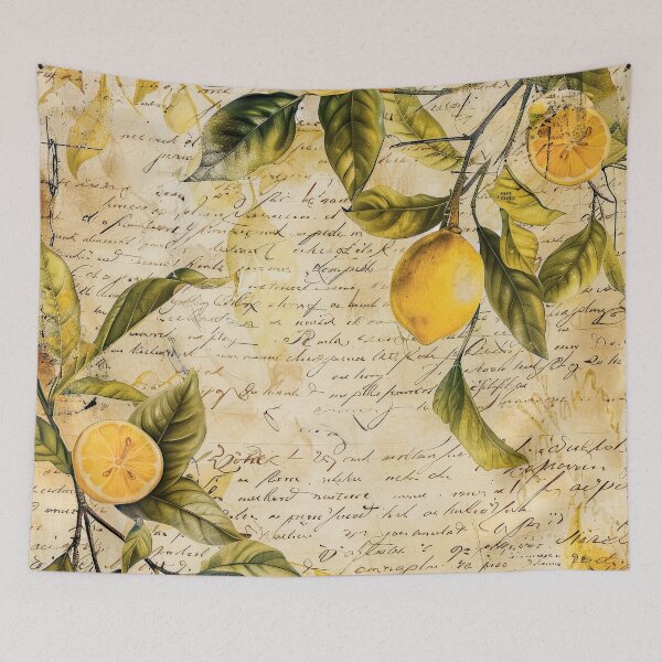 Item preview, Vintage Lemon Botanical Paper designed and sold by Linda Roisum.