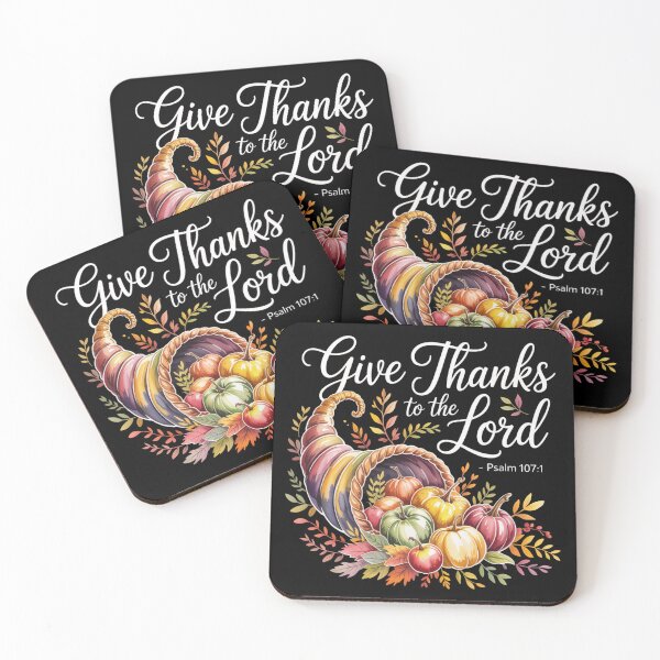 Item preview, Give Thanks to the Lord – Psalm 107:1 designed and sold by theartfulaspie.