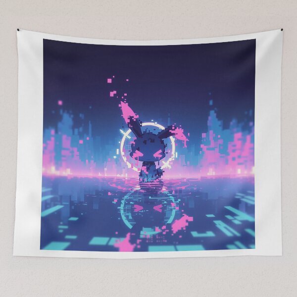 Item preview, Glitched Bunny Pixel Creature designed and sold by Christian Weiss.