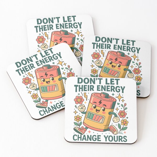 Item preview, Sarcastic Inspirational Don't Let Their Energy Change Yours saying Funny Retro Mental Health Positive Quote for Strong Women designed and sold by LuxeGraphix.