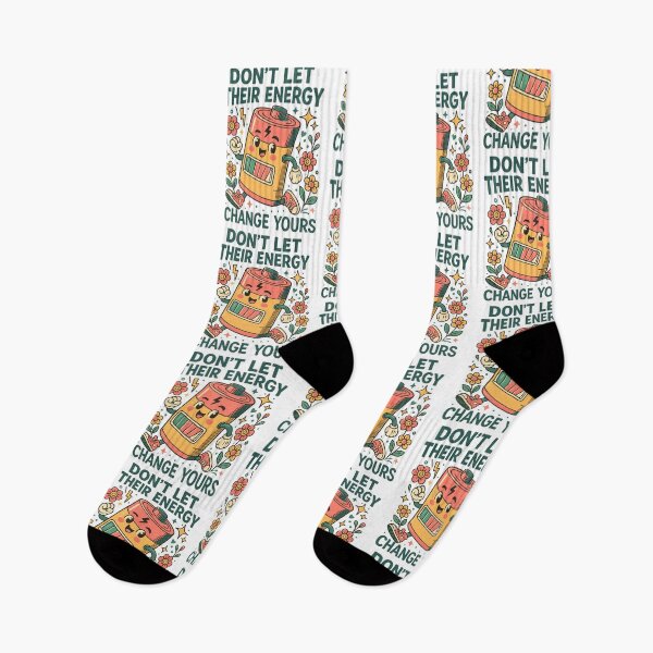 Item preview, Sarcastic Inspirational Don't Let Their Energy Change Yours saying Funny Retro Mental Health Positive Quote for Strong Women designed and sold by LuxeGraphix.