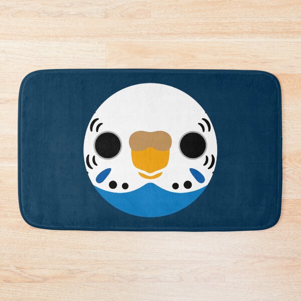 Item preview, The face of a normal cobalt female budgie designed and sold by INKOYADO.