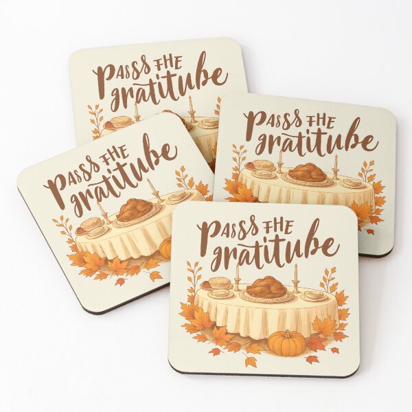 Item preview, Pass the Gratitude - Vintage Thanksgiving designed and sold by Uglyandcute.