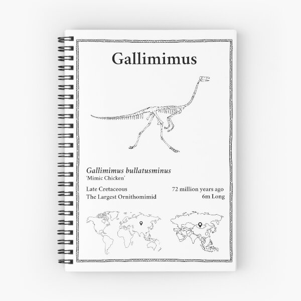 Item preview, Gallimimus Factual Paleo Poster designed and sold by Paleo Pictures.