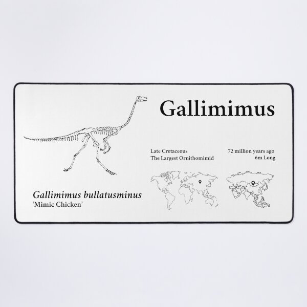 Item preview, Gallimimus Factual Paleo Poster designed and sold by Paleo Pictures.
