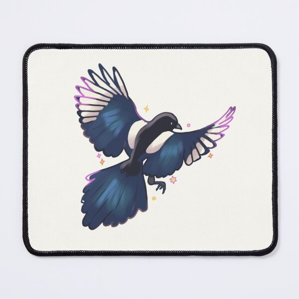 Item preview, magpie designed and sold by Mayarartsy.