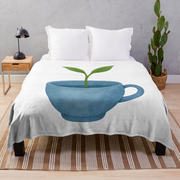 Item preview, Ceramic Cup and Sprout – Korean Minimalist Botanical Watercolor designed and sold by bloomling.