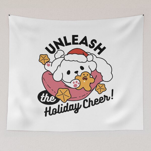 Item preview, Unleash the Holiday Cheer – Cute Dog Christmas Design designed and sold by Trio-in-Forest.