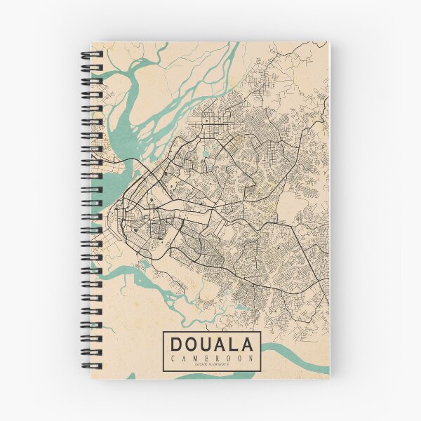 Item preview, Douala City Map of Littoral, Cameroon - Vintage designed and sold by deMAP.