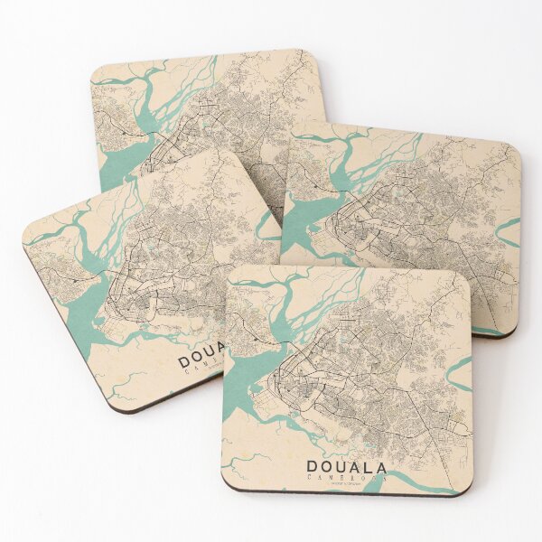 Item preview, Douala City Map of Littoral, Cameroon - Vintage designed and sold by deMAP.