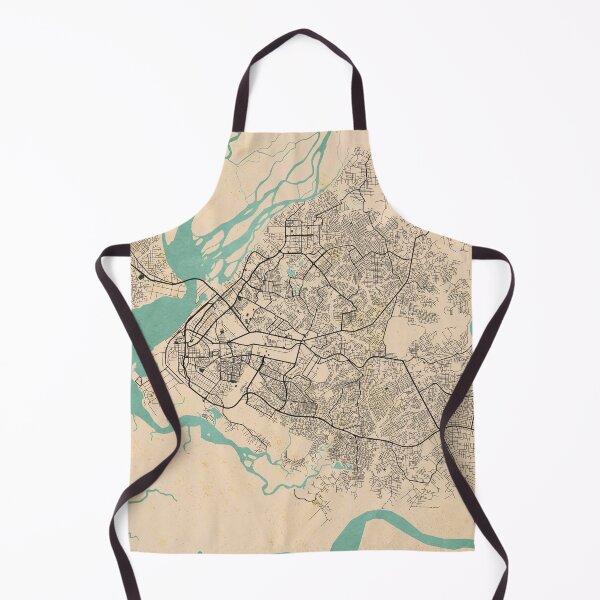 Item preview, Douala City Map of Littoral, Cameroon - Vintage designed and sold by deMAP.