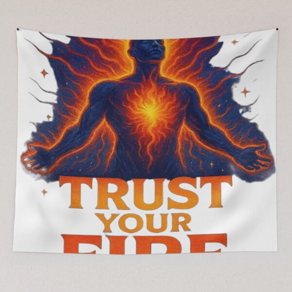 Item preview, Trust Your Fire – Inner Strength Awakening designed and sold by KolorowyMario.
