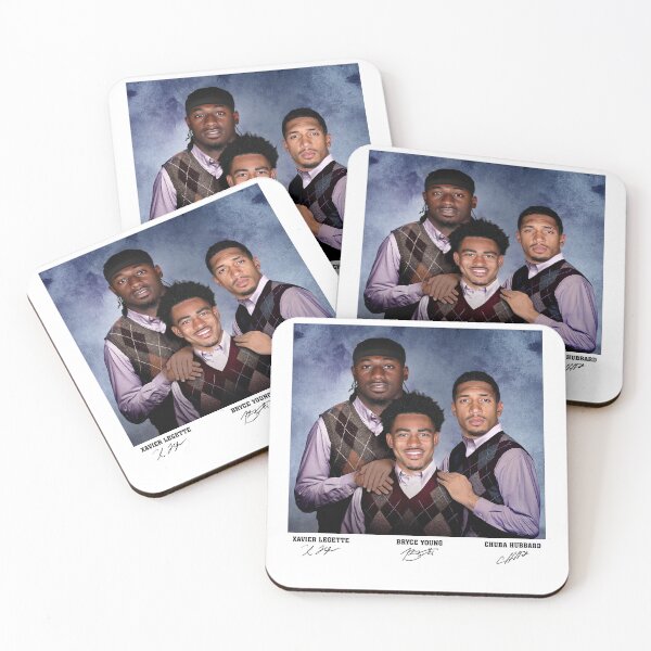 Item preview, Bryce Young Xavier Legette Chuba Hubbard Football  designed and sold by AShanDome.