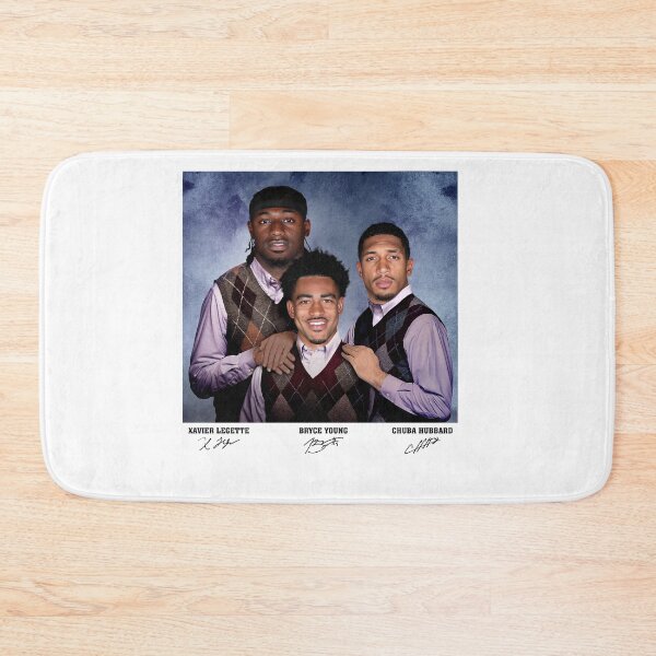 Item preview, Bryce Young Xavier Legette Chuba Hubbard Football  designed and sold by AShanDome.