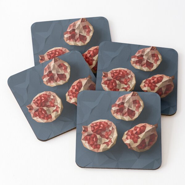 Item preview, Geometric Pomegranate – Origami Fruit Art designed and sold by Pacika.