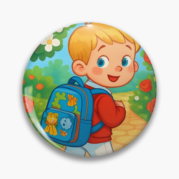 Item preview, Le Chemin de l'École du Garçon Blond. Blond Boy's School Path designed and sold by Drawingshirts.