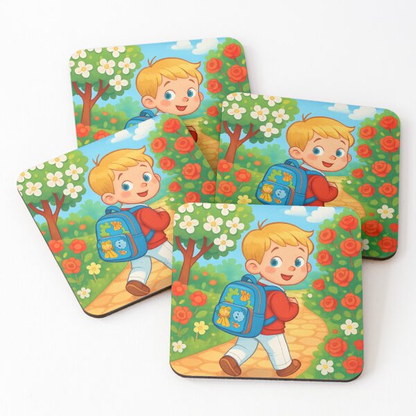 Item preview, Le Chemin de l'École du Garçon Blond. Blond Boy's School Path designed and sold by Drawingshirts.