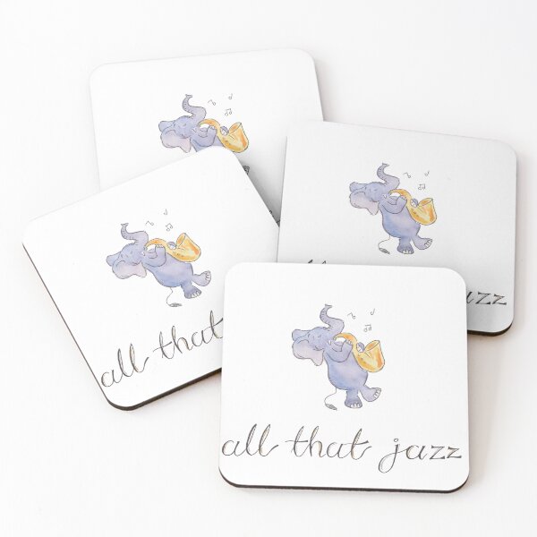 Item preview, All That Jazz - Musical Elephant  designed and sold by The Orangutan Gallery.