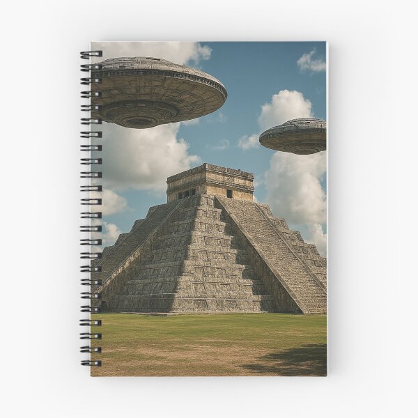 Item preview, ancient mayan piramid,and ufo's designed and sold by Dogandesighn.