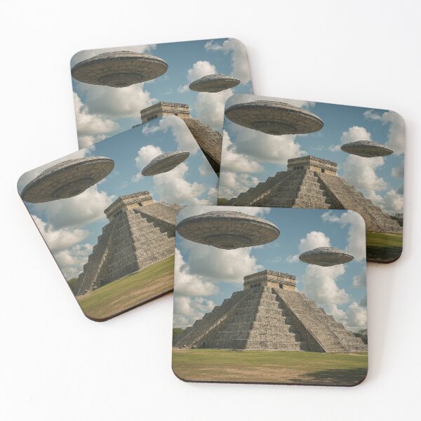 Item preview, ancient mayan piramid,and ufo's designed and sold by Dogandesighn.