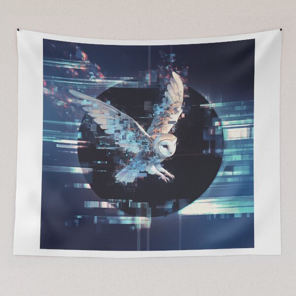 Item preview, Glitched Owl of Digital Wisdom designed and sold by Christian Weiss.