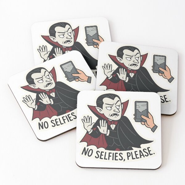 Item preview, No Selfies, Please – Vampire Humor designed and sold by Cheerioza.
