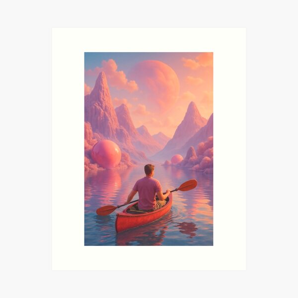 Item preview, 3D dream canoe tour designed and sold by neonbluebubble.