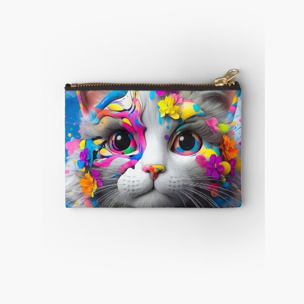 Item preview, Colorful cat designed and sold by QuanntixArt.