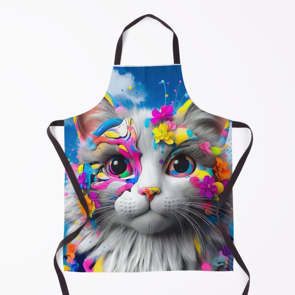 Item preview, Colorful cat designed and sold by QuanntixArt.