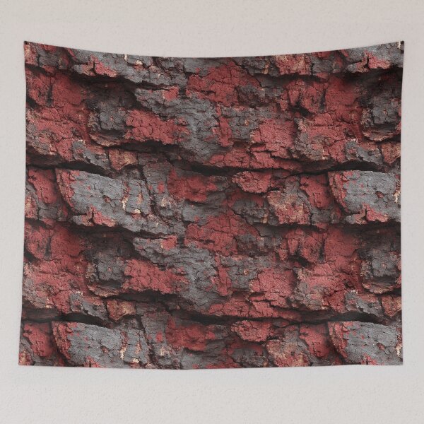 Item preview, cinnabar raw natural brick red texture designed and sold by EarthenEmbers.