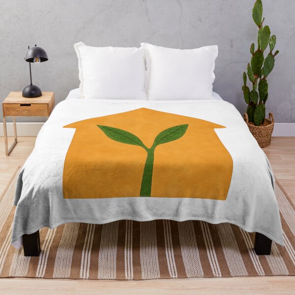 Item preview, House and Plant – Cozy Korean Minimalist Nature Art designed and sold by bloomling.