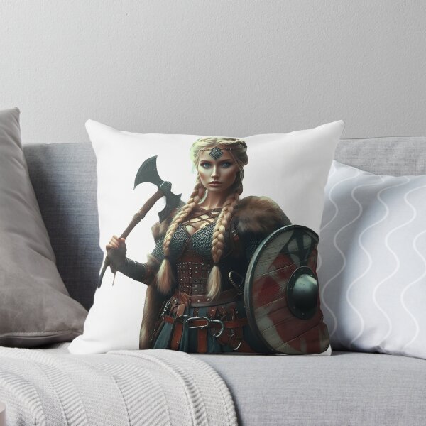 Item preview, Viking Shieldmaiden – Mystical Nordic Warrior Woman designed and sold by JokesterTV777.
